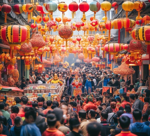 春节商贸服务业，节日 heated event in the New Year